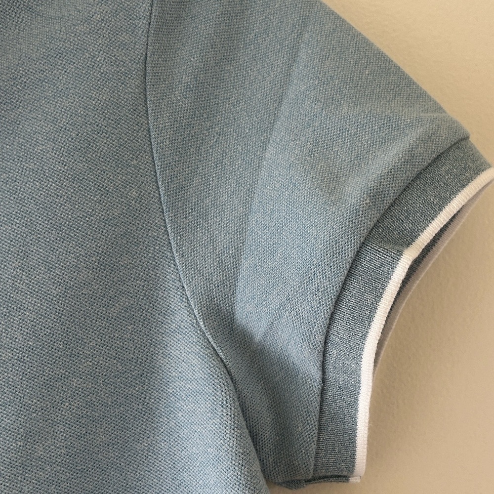 NWOT Classic Light Blue Polo Top with Subtle Embroidered Logo.. - Picture 5 of 11